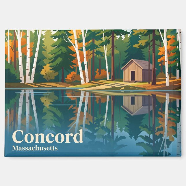 Walden Pond State Reservation USA Magnet (Vorderseite)