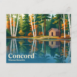 Walden Pond State Reservation USA Postkarte