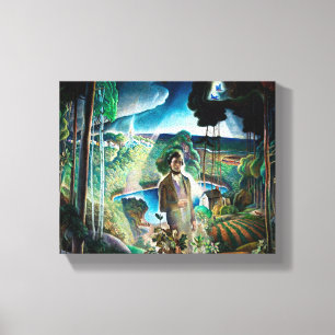 Walden Pond von Newell Convers Wyeth neu besucht Leinwanddruck