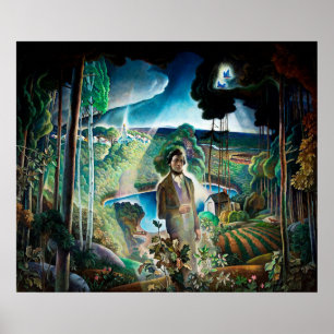 Walden Pond von Newell Convers Wyeth neu besucht Poster