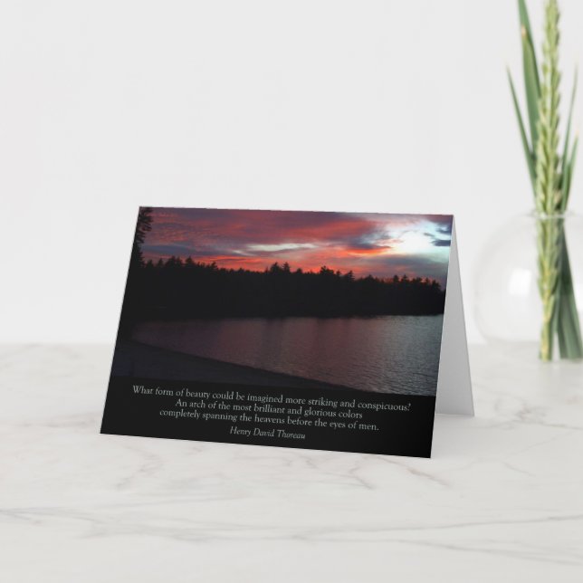 Walden Pond "What form of Beauty" card Karte (Vorderseite)
