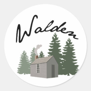 Walden Runder Aufkleber