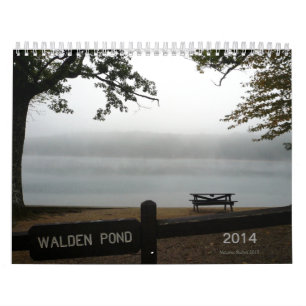 Walden Teich-Kalender 2014 mit Thoreau Zitaten Kalender