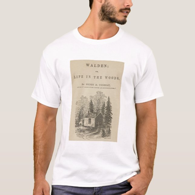 Walden Vintage Book Cover T-Shirt (Vorderseite)
