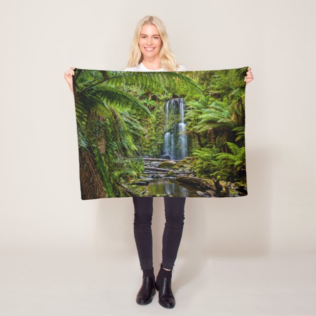 Wälder | Beauchamp Falls Australien Fleecedecke (Beispiel)