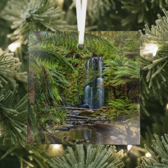 Wälder | Beauchamp Falls Australien Ornament Aus Glas (Insitu)
