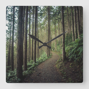 Wälder Berge Wakayama Japan Quadratische Wanduhr