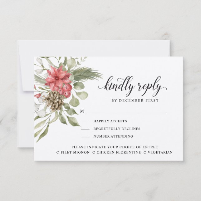 Wälder | Bitte beantworten | UAWG für die Speisen RSVP Karte (Vorderseite)