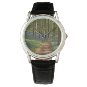 Wälder Bluebellwald in Belgien Armbanduhr