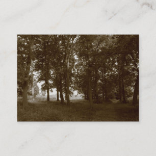 Wälder, Bute Park Cardiff - Sepia toniert Visitenkarte