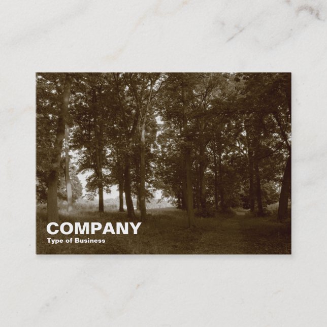 Wälder, Bute Park, Cardiff Visitenkarte (Vorderseite)