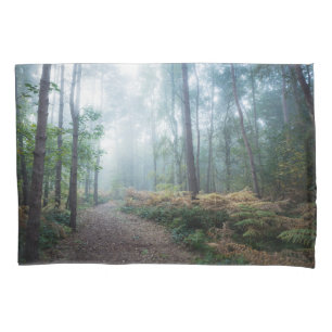 Wälder Dark Foggy Woods Norfolk Vereinigtes Köni Kissenbezug