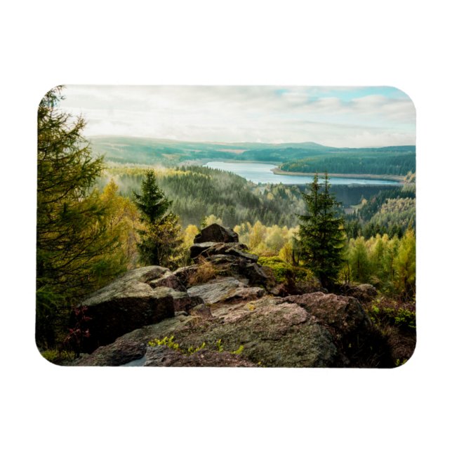 Wälder | Erzgebirge Deutschland Magnet (Horizontal)