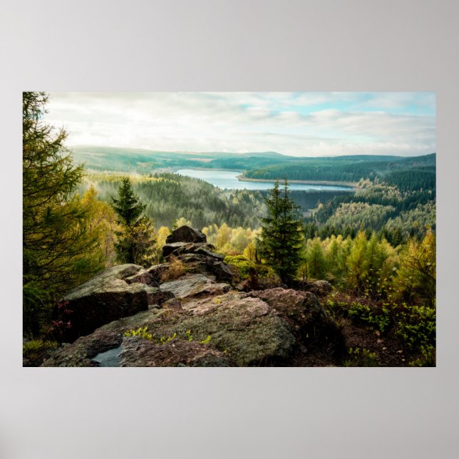 Wälder | Erzgebirge Deutschland Poster (Vorne)