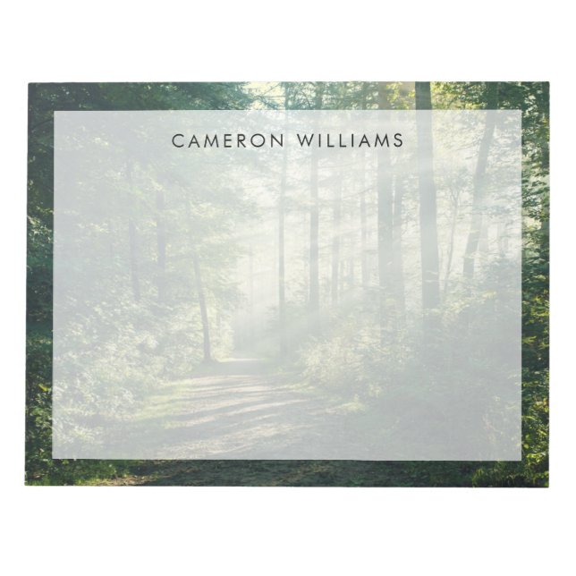 Wälder | Forstweg Hamburg Deutschland Notizblock (Vorderseite)