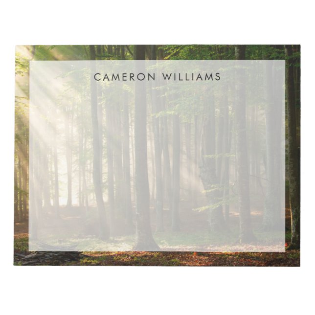 Wälder | Herbstwald Notizblock (Vorderseite)