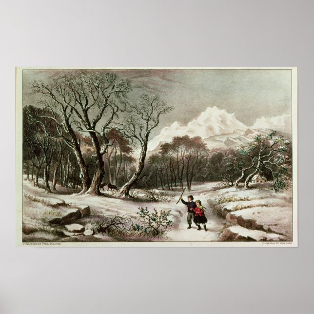 Wälder im Winter Poster (Vorne)