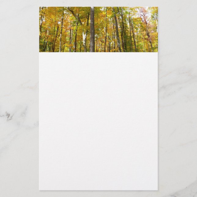 Wälder in Gelben Blätter Herbstlandschaft Briefpapier (Vorderseite)