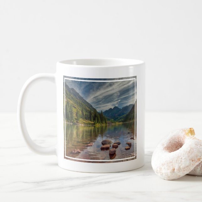 Wälder | Maroon Bells Colorado Kaffeetasse (Mit Donut)
