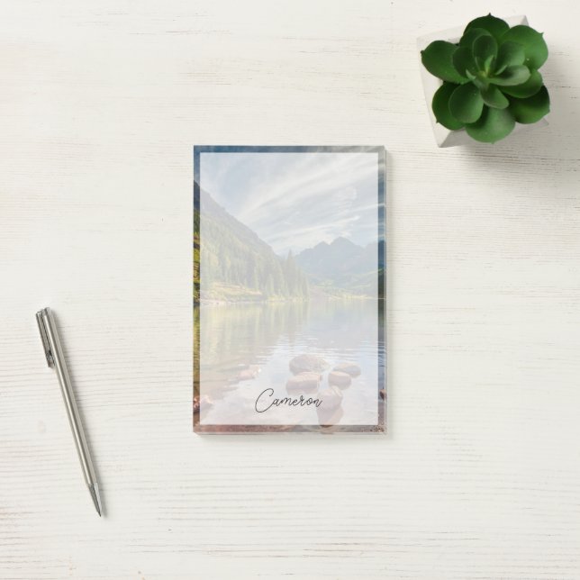 Wälder | Maroon Bells Colorado Post-it Klebezettel (Büro)