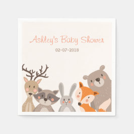 Wälder Papier Napkin Tiere Wald Bear Fox Serviette