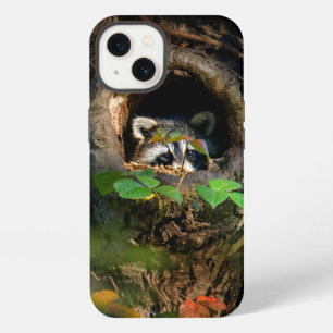 Wälder   Raccoon Peeking iPhone 13 Hülle