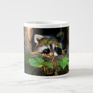 Wälder   Raccoon Peeking Jumbo-Tasse