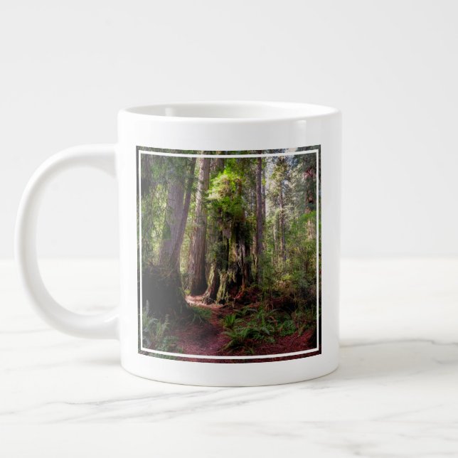 Wälder | Redwood Forest California Jumbo-Tasse (Links)
