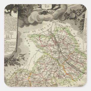 Wälder, Städte, Städte Quadratischer Aufkleber