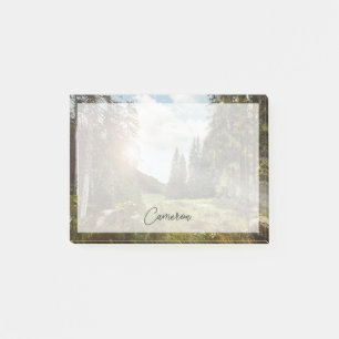 Wälder   Sun Peeking Thru Post-it Klebezettel