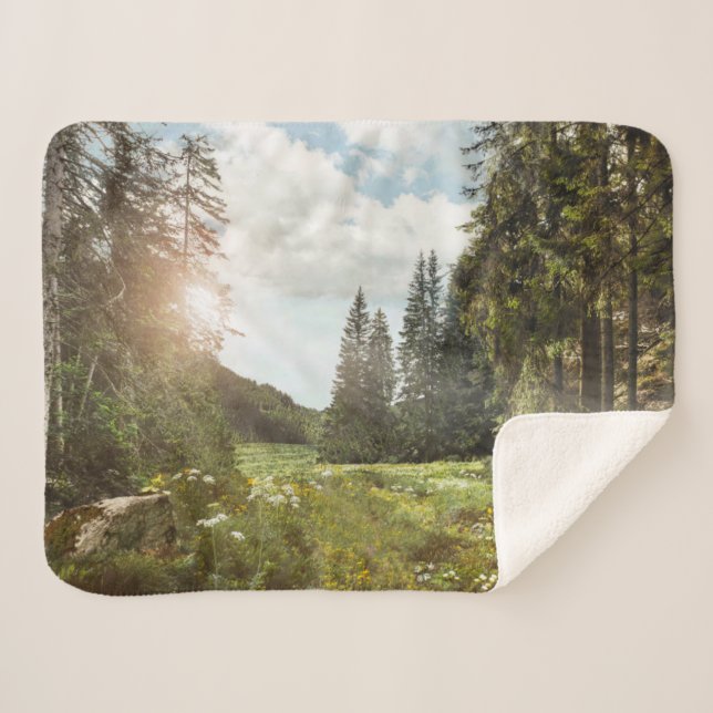 Wälder | Sun Peeking Thru Sherpadecke (Vorderseite (Horizontal))