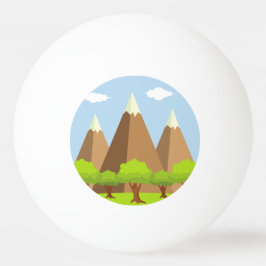 Wälder und Bergspitzen Tischtennisball