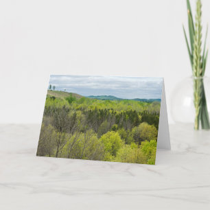 Wälder und Hügel in den Schwarzen Wasserfällen Dankeskarte