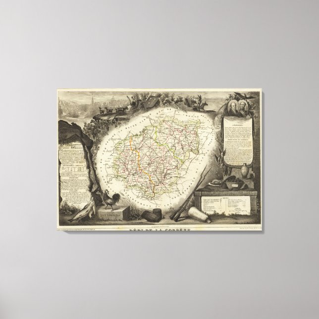 Wälder und Landschaften Leinwanddruck (Vorderseite)