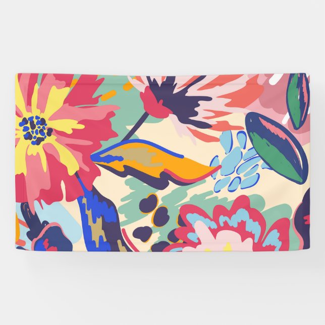 Wälder und Rose Banner (Horizontal)