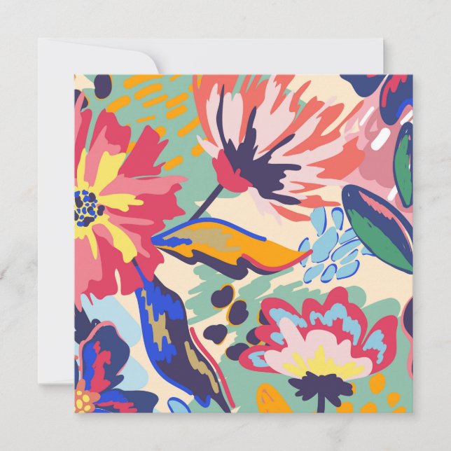 Wälder und Rose Einladung (Vorderseite)