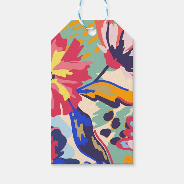 Wälder und Rose Geschenkanhänger (Vorderseite)