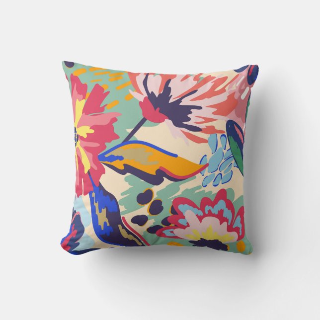 Wälder und Rose Kissen (Vorderseite)