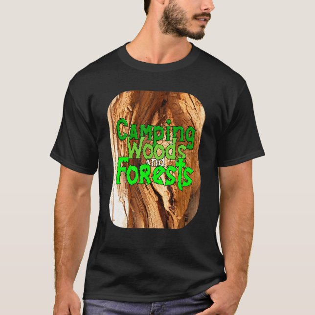 Wälder und Wälder, Camping, T-Shirt (Vorderseite)