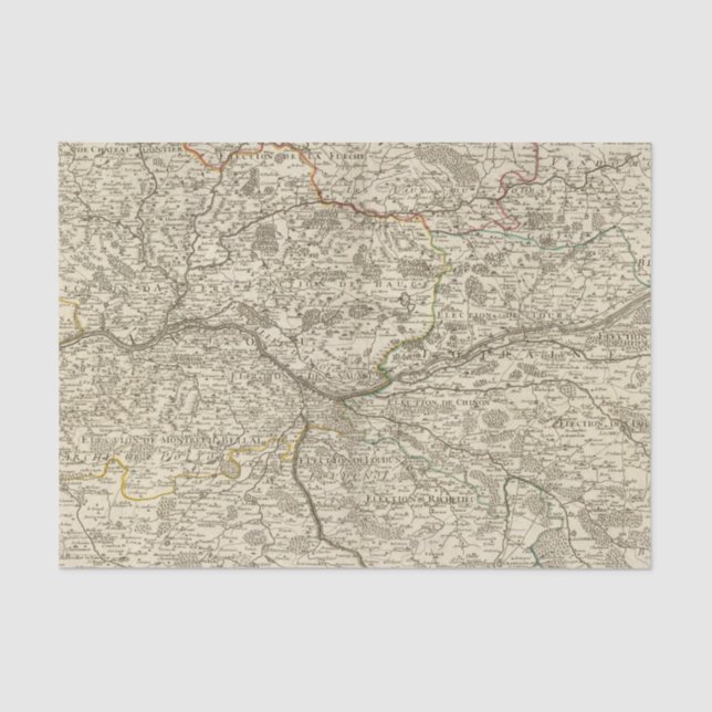 Wälder von Frankreich Seidenpapier (Vorderseite)