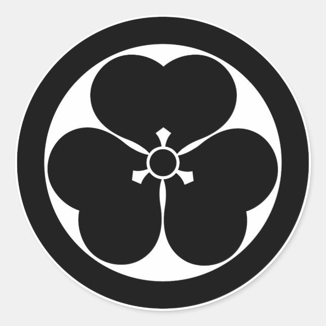 Walderorchel Runder Aufkleber (Vorderseite)