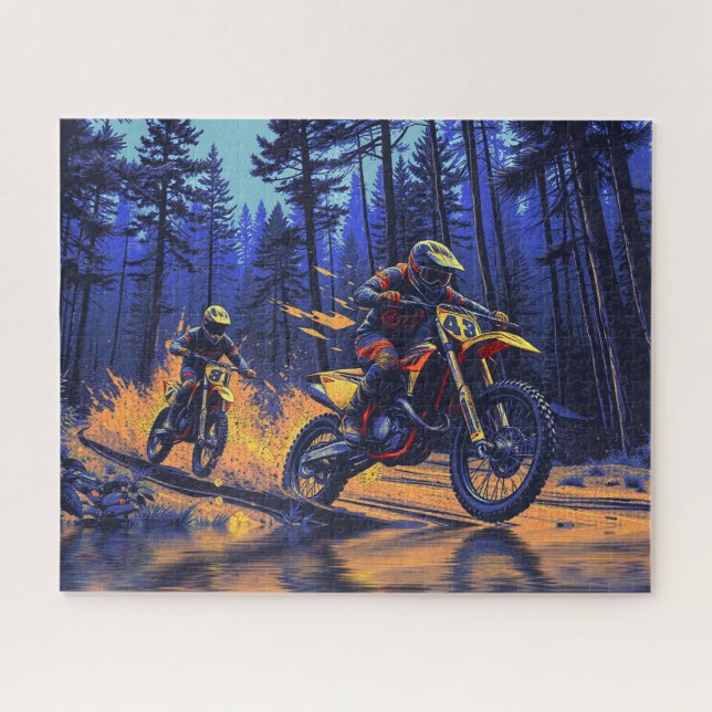 Waldfahrt - Motocross-Racing Puzzle (Horizontal)