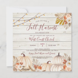 Waldfall Ernte Party, Fall Fest, Fall Community Einladung