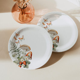 Waldfall kleine Pilzdusche Pappteller