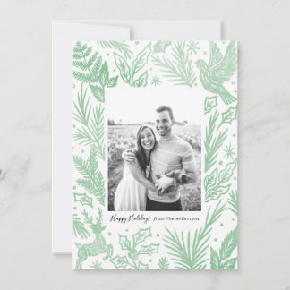 Waldfarbe Feiertagskarte