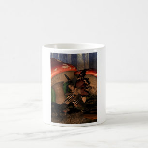Waldfee unter Pilzen Tasse