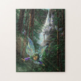 Waldfeen und Wasserfall-Schloss Puzzle