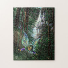 Waldfeen und Wasserfallschloss
