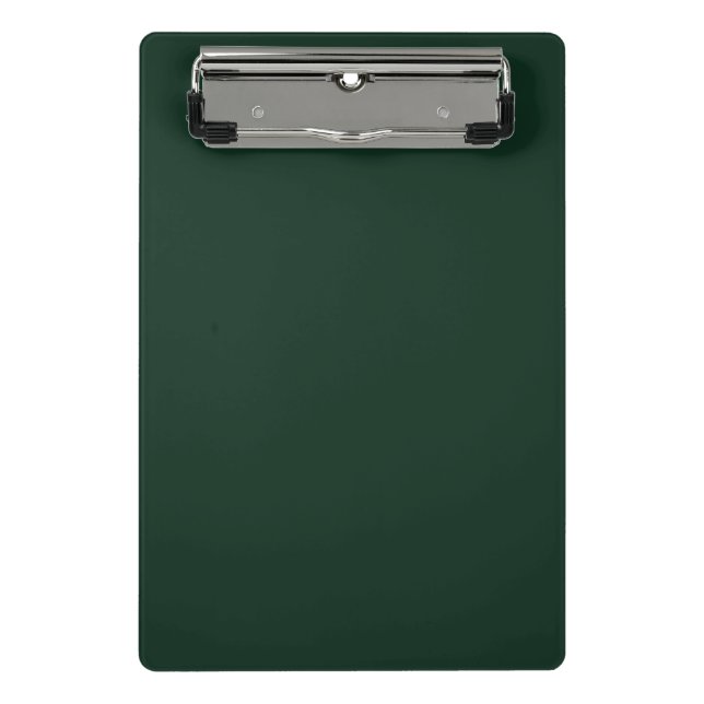 Waldfest schlicht dunkelgrün mini klemmbrett (Vorderseite)