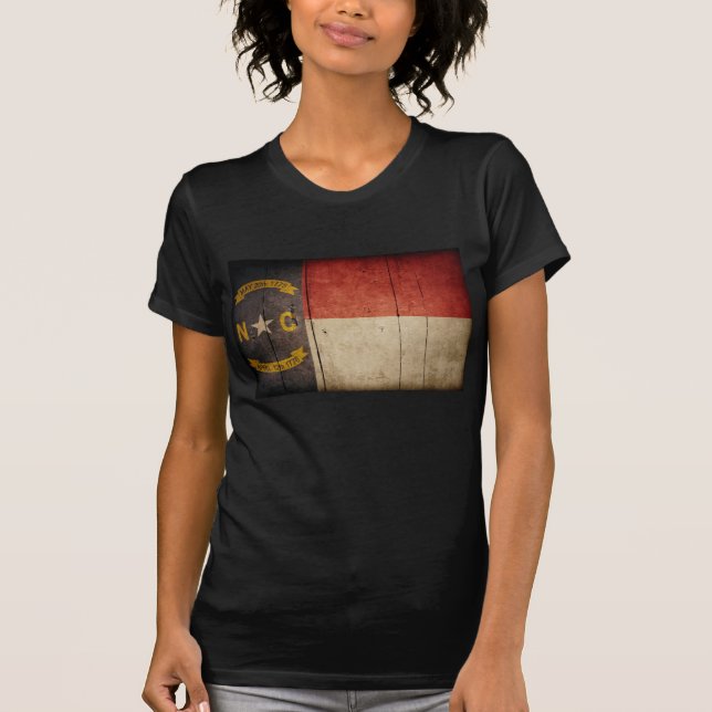 Waldflagge North Carolina T-Shirt (Vorderseite)